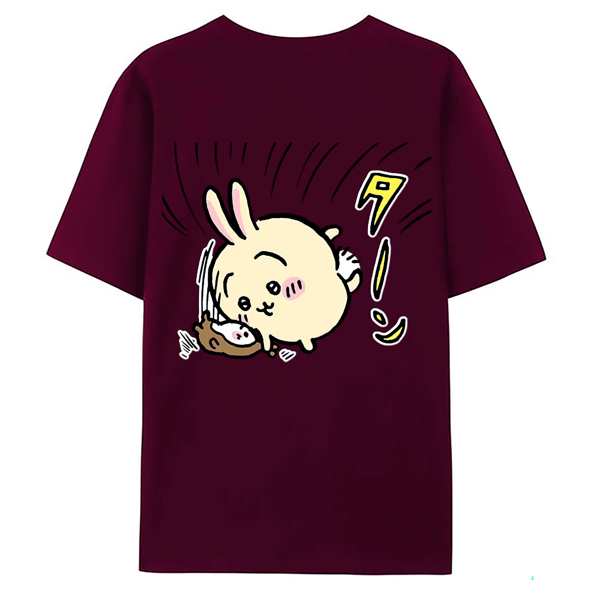 （画像用） ちいかわ うさぎ Chii-kawa usagi レディース半袖Tシャツ(バックプリント)